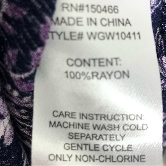MIX By 41 Hawthorn Angola Ruffle Neck Top Purple - Picture 11 of 13